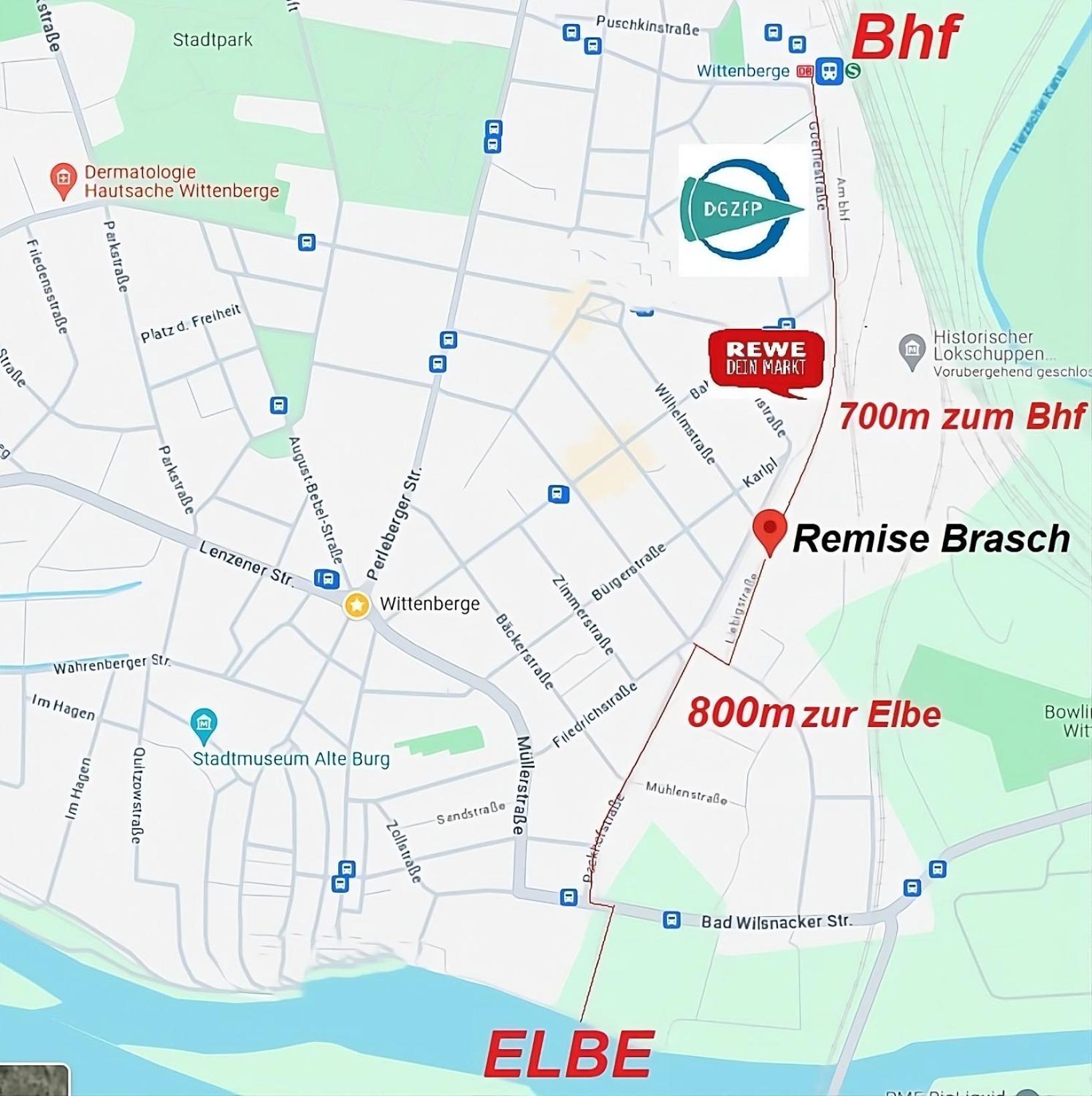 Apartamento Remise Brasch - Zwischen Bahnhof Und Elbe Wittenberge Exterior foto